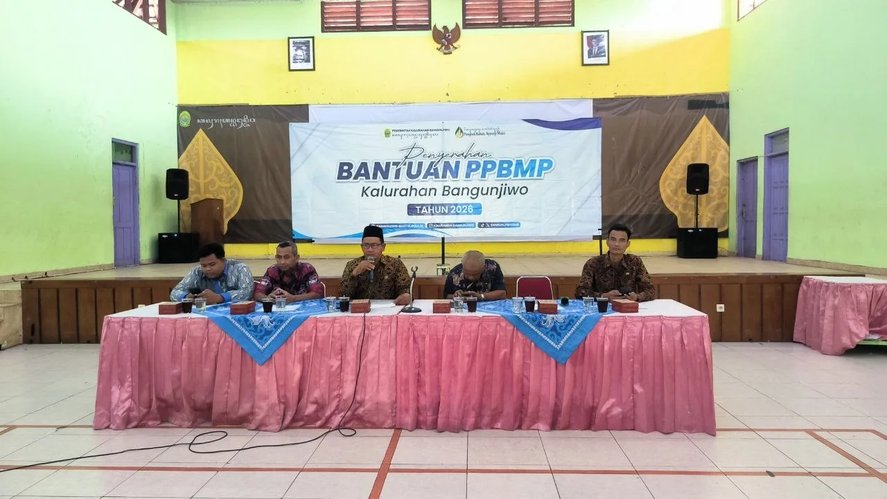 Forum penyerahan Bantuan PPBMP Kalurahan Bangunjiwo Tahun 2026